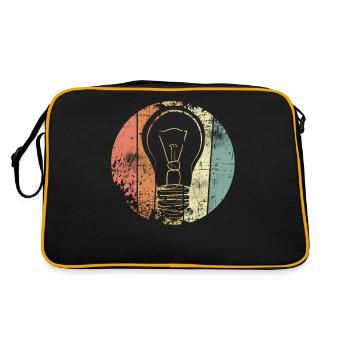 Light bulb - Retro Bag - black/gold - Back