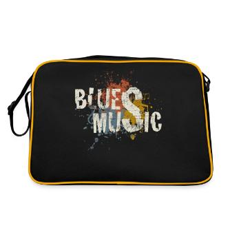 Blues - Retro Tasche - Schwarz/Gold - Hinten