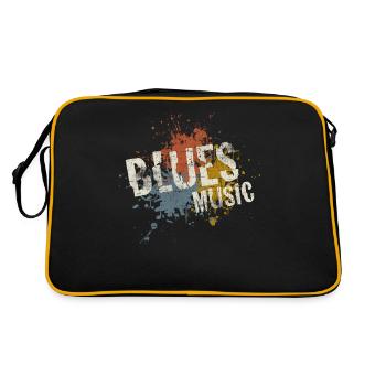 Blues - Retro Tasche - Schwarz/Gold - Hinten