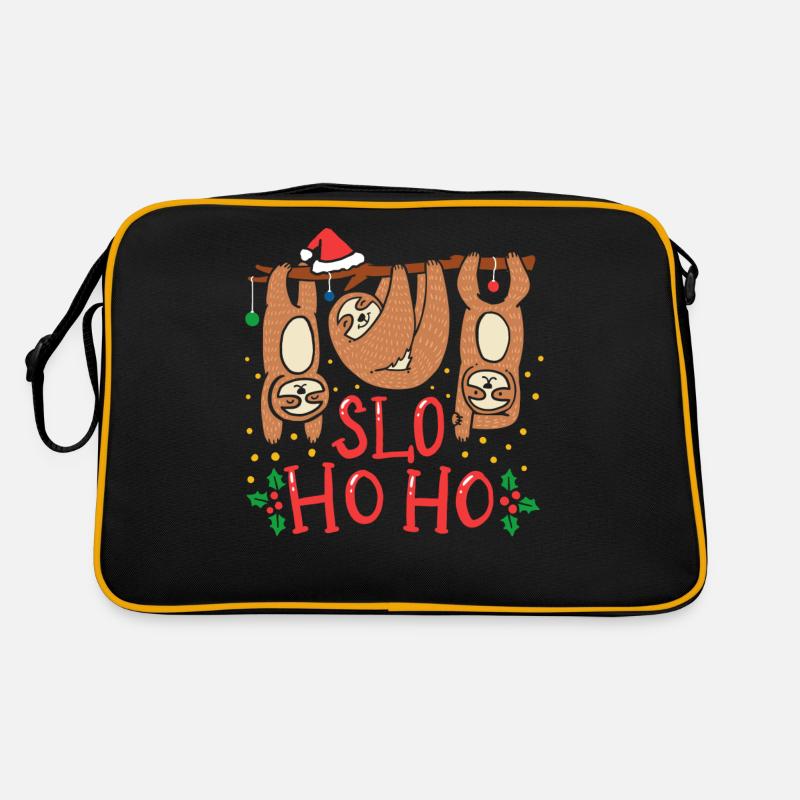 Sloth Weihnachten Retro Tasche