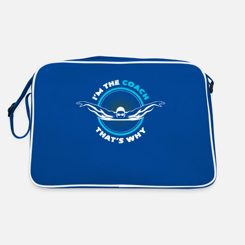 I‘m The Coach That’s Why Schwimmlehrer Geschenk Retro Tasche
