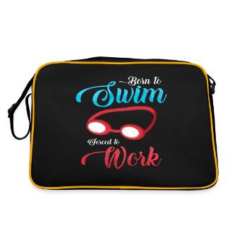 Paroles de nageur nage cadeau lunettes de natation - Sac Retro - noir/or - Dos