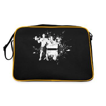 Strength training - Retro Bag - black/gold - Back