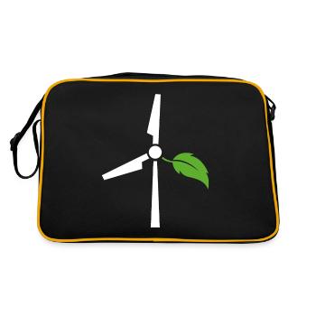 Wind power - Retro Bag - black/gold - Back
