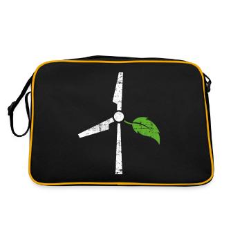 Environmental protection Wind energy - Retro Bag - black/gold - Back