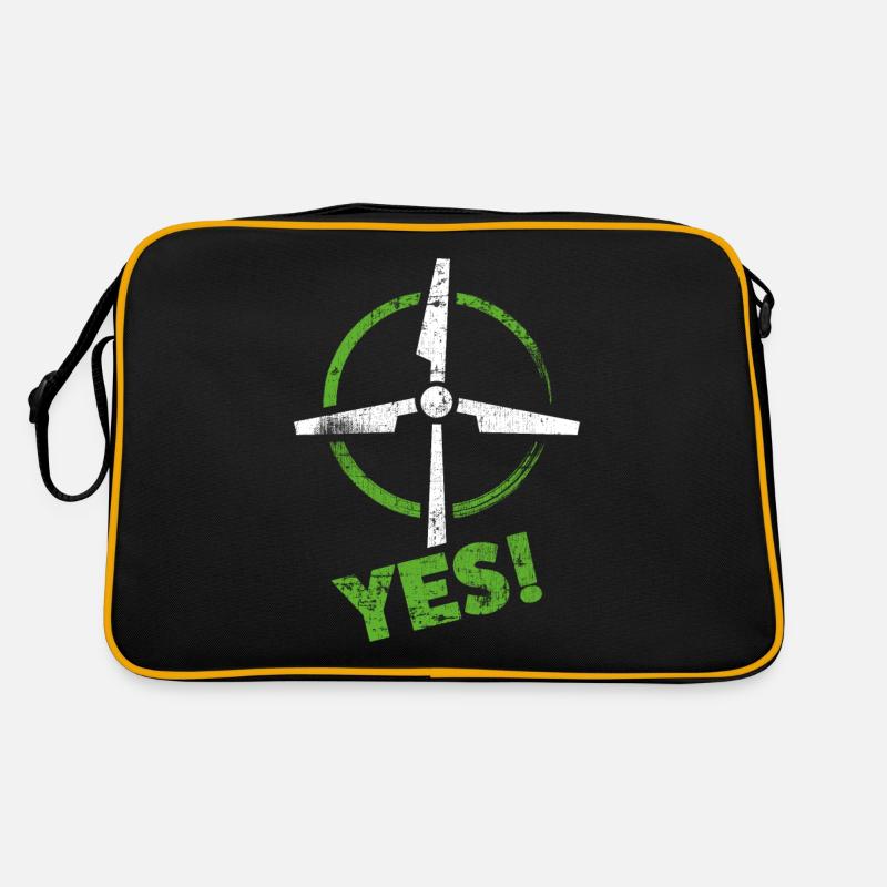 Wind power Wind energy Retro Bag