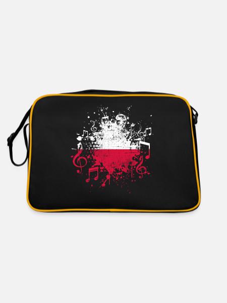 Polen Musik - Retro Tasche - Schwarz/Gold