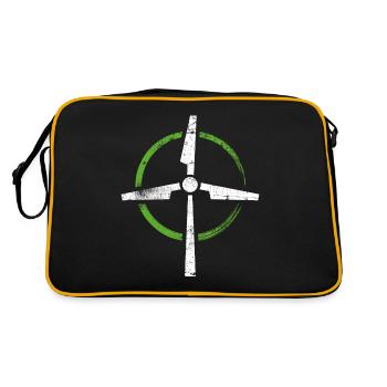 Wind power - Retro Bag - black/gold - Back