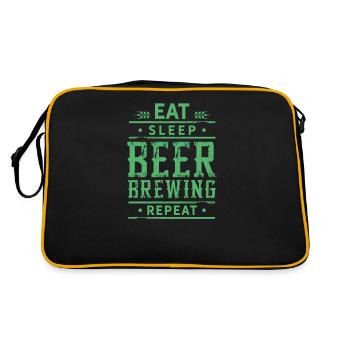 Brasser la bière - Sac Retro - noir/or - Dos