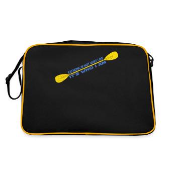 Kayak kayak Tshirt Kayak - Sac Retro - noir/or - Dos