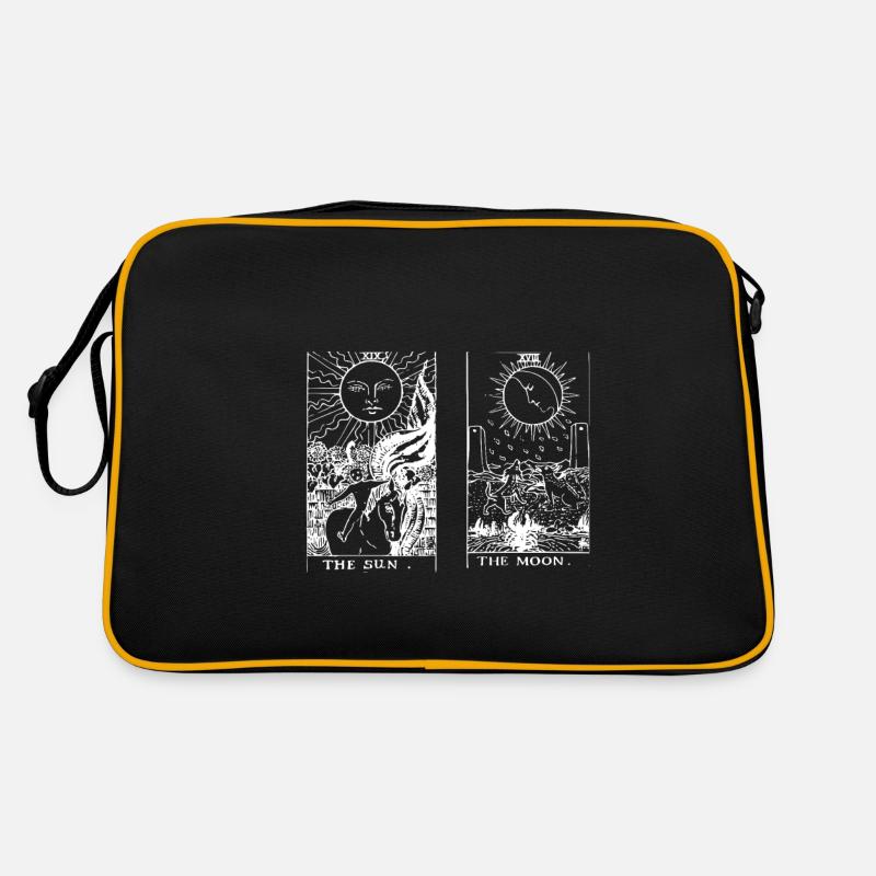 Sonne und Mond Tarot Gegensätze Hell Retro Tasche