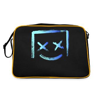 Neuheit Geschenk Smores drucken Happy Marshmallow - Retro Tasche - Schwarz/Gold - Hinten