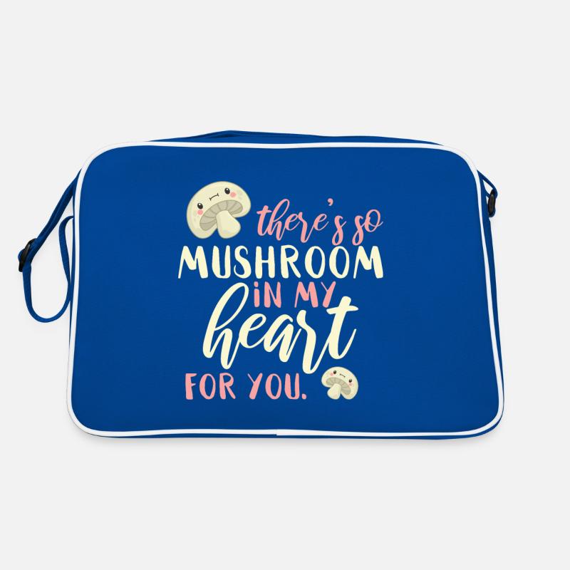 Champignon Jeu de mots anglais Beaucoup d’espace dans mon cœur Sac Retro