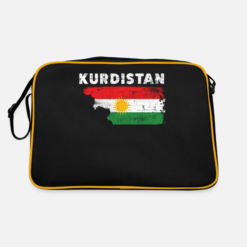 Kurdistan - Retro Bag - black/gold