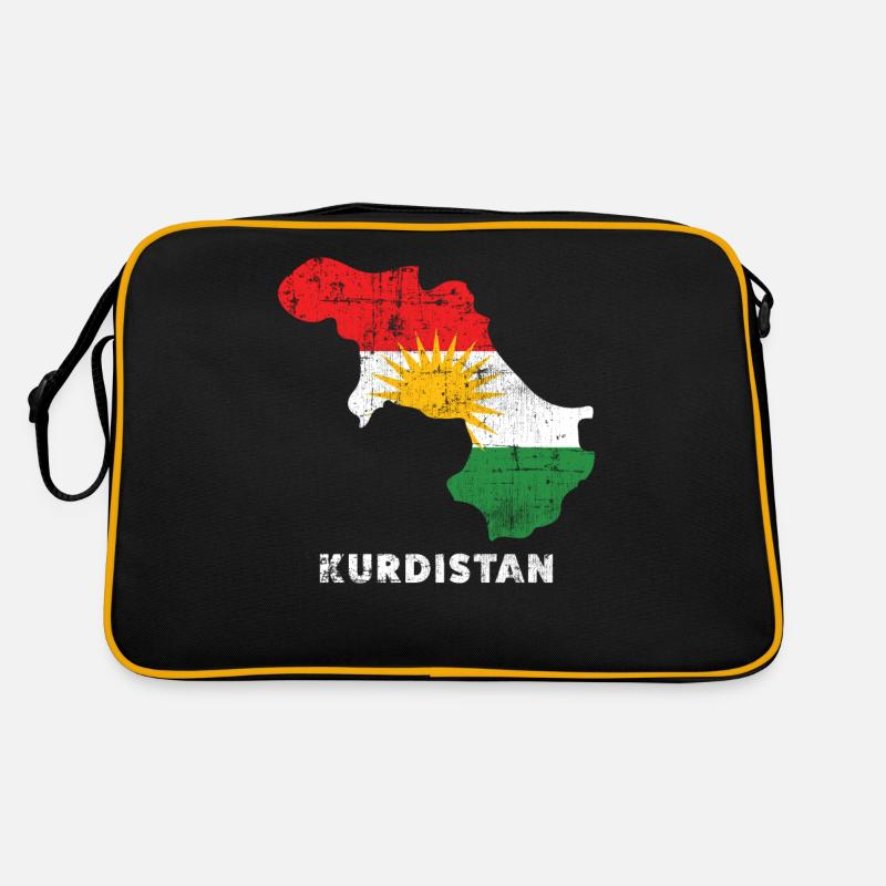 Kurdistan - Sac Retro - noir/or