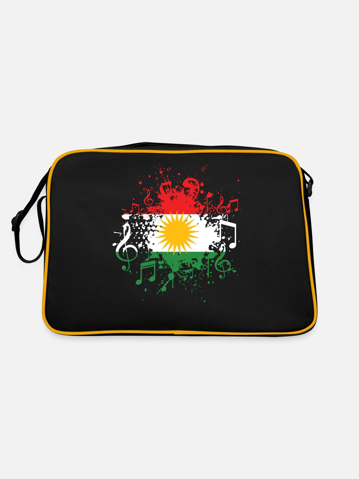 Musique kurde Kurdistan - Sac Retro - noir/or - Dos
