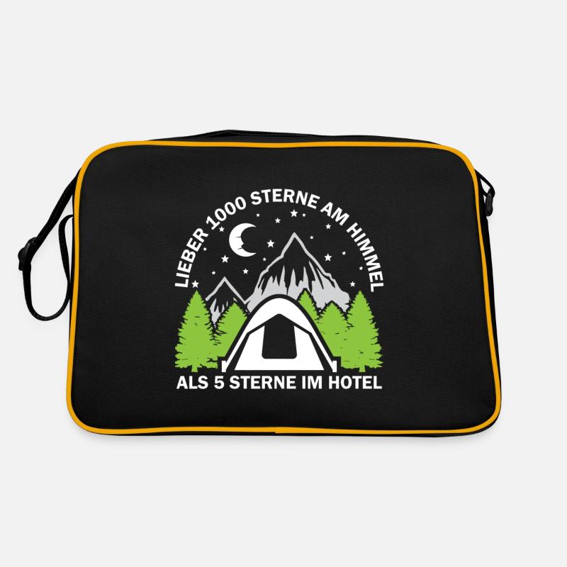 Lieber 1000 Sterne am Himmel als 5 am Hotel Retro Tasche