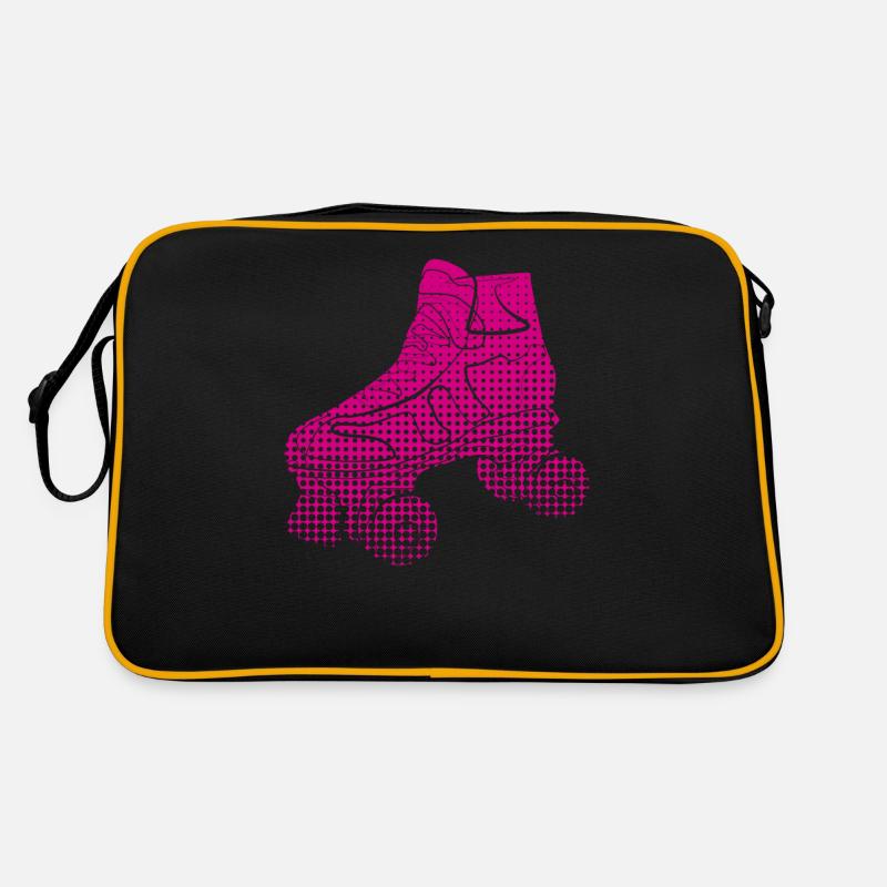 Rollschuhlaufen Rollschuh - Retro Tasche - Schwarz/Gold