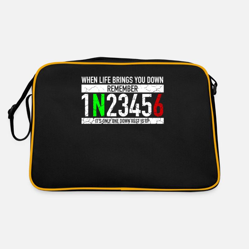 When Life Brings You Down | 1N23456 motorcycle Retro Bag
