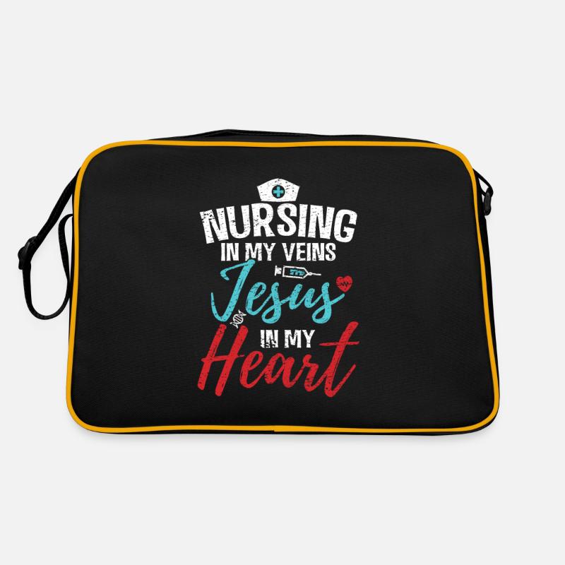 Christliche Krankenschwester Retro Tasche
