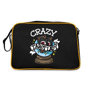 CRAZY TAROT LADY Death Tarot Cards Clairvoyant - Retro Bag - black/gold - Back