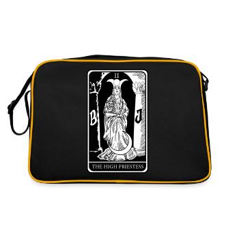 High Priestess Tarot Cards Clairvoyant Fortune Teller - Retro Bag - black/gold - Back