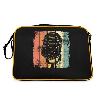 Sänger retro - Retro Tasche - Schwarz/Gold - Hinten