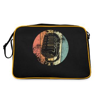Microphone rétro - Sac Retro - noir/or - Dos