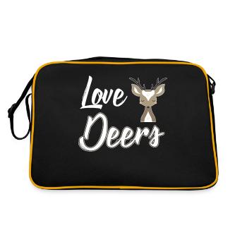 Deer Roe Deer - Retro Bag - black/gold - Back