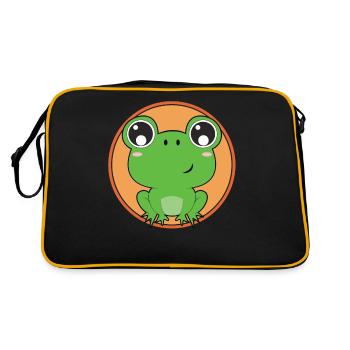 Grenouille douce - Sac Retro - noir/or - Dos