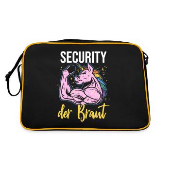 Security of the Bride Unicorn JGA Security Service - Retro Bag - black/gold - Back