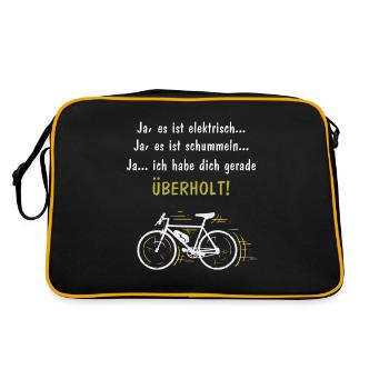 Révisé avec e-bike - Sac Retro - noir/or - Dos