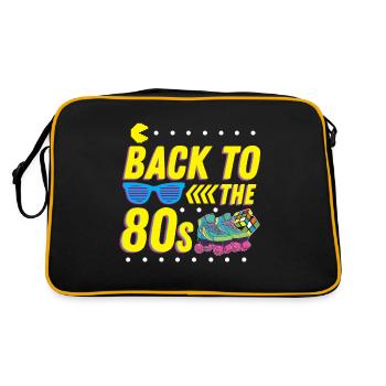 Retour aux années 80 80 80 80 - Sac Retro - noir/or - Dos