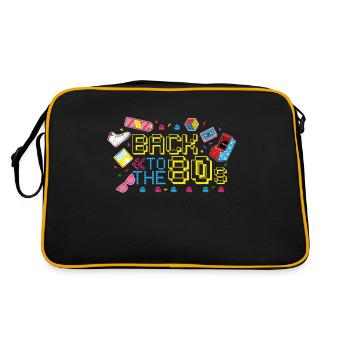 Retour aux années 80 années 80 rétro - Sac Retro - noir/or - Dos