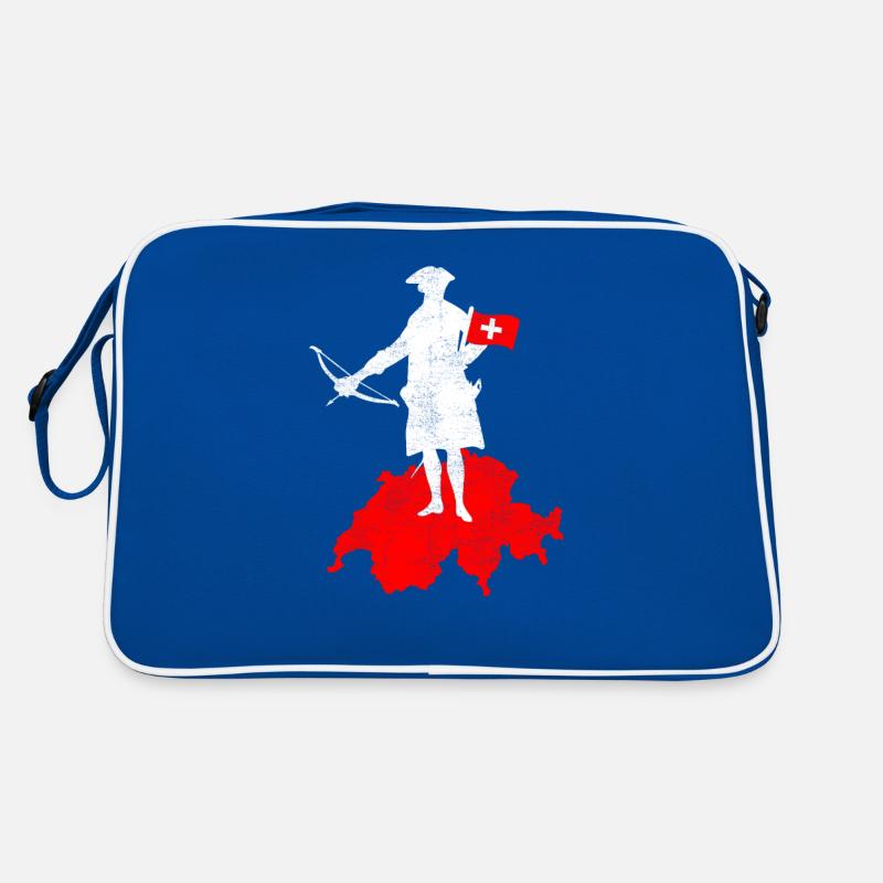 Schweiz Schweizer Schild Wilhelm Tell Geschenk Retro Tasche