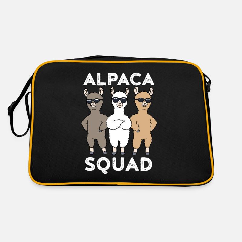 Alpaca Funny Alpaca Squad Lama Gift Retro Bag