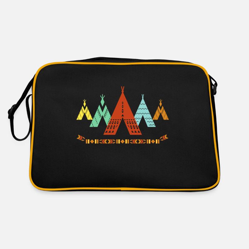 Vintage indianisches Tipi-Design, indisch Retro Tasche