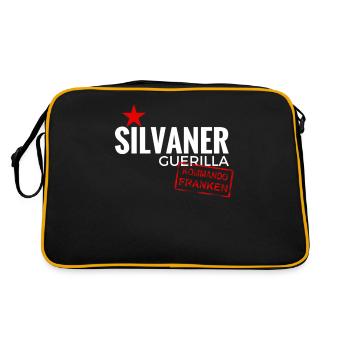 Silvaner Guerilla Franken - Retro Tasche - Schwarz/Gold - Hinten
