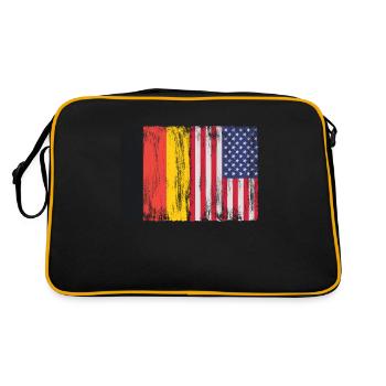 Germany USA United States of America 763 - Retro Bag - black/gold - Back