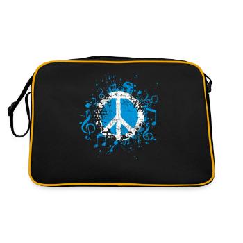 Peace Music Peace - Retro Bag - black/gold - Back