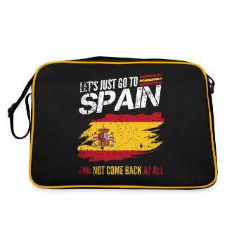 Idée cadeau drapeau vintage Espagne - Sac Retro - noir/or - Dos