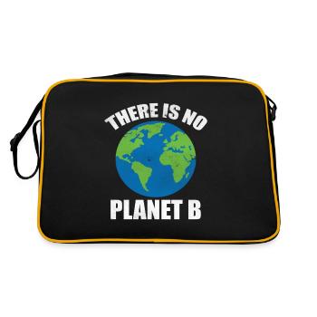 Il n'y a pas de planète B - Sac Retro - noir/or - Dos