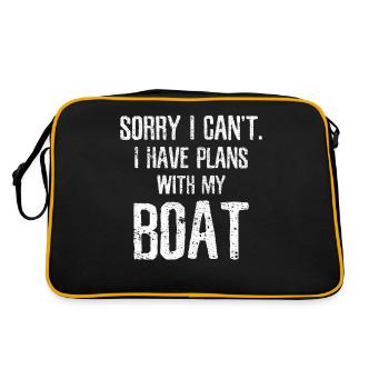 Bootfahren - Retro Tasche - Schwarz/Gold - Hinten