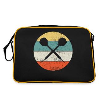 Darts Darts Darts - Retro Tasche - Schwarz/Gold - Hinten