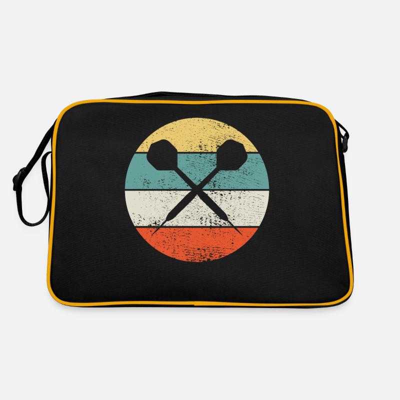 Darts Darts Darts - Retro Tasche - Schwarz/Gold