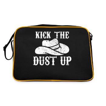 Cowboy-Land - Retro Tasche - Schwarz/Gold - Hinten