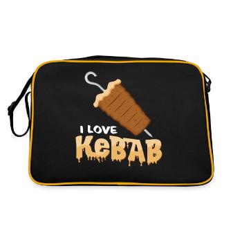 Kebab - Retro Tasche - Schwarz/Gold - Hinten