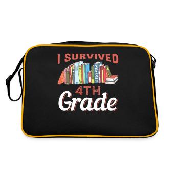 School kindergarten class gifts - Retro Bag - black/gold - Back