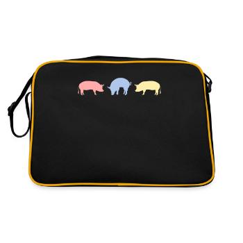 Retro Pig Pig Pig - Retro Bag - black/gold - Back