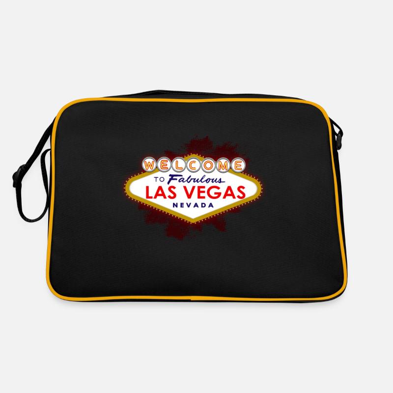 Las Vegas - Retro Tasche - Schwarz/Gold
